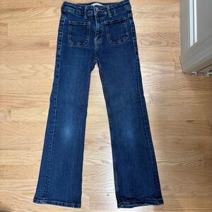 Mango - Girls flare denim w/ front pockets - size 10 excellent condition